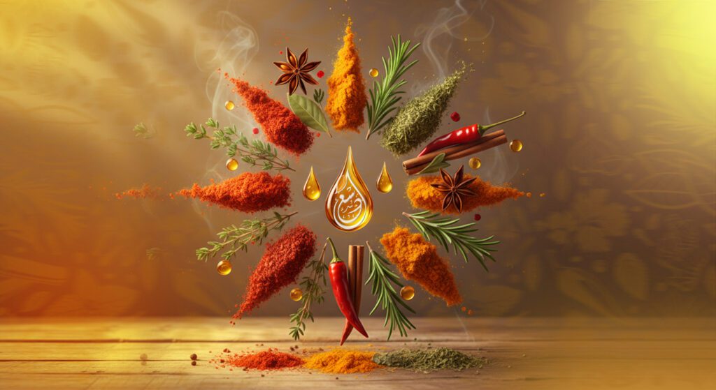 بهارات طبيعية أصلية محفوظة بأعلى معايير الجودة والنكهة من ال سعد جروب بإشراف محمد سعد